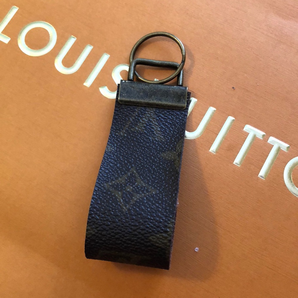 Louis Vuitton keyfob handmade from authentic bag
